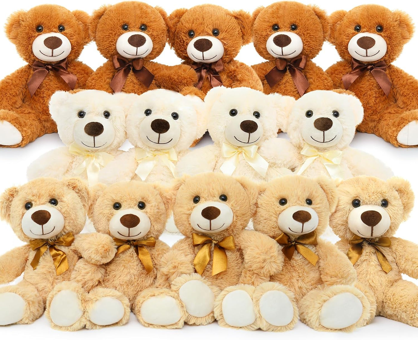 MorisMos Ositos de peluche a granel de 14 piezas para baby shower,...