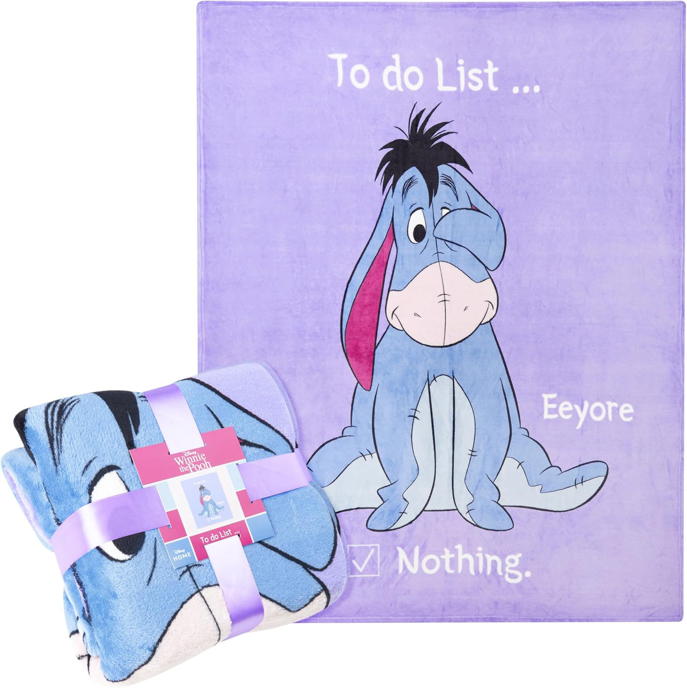 Disney Eeyore - Manta de forro polar suave para dormitorio, 59 x 51...