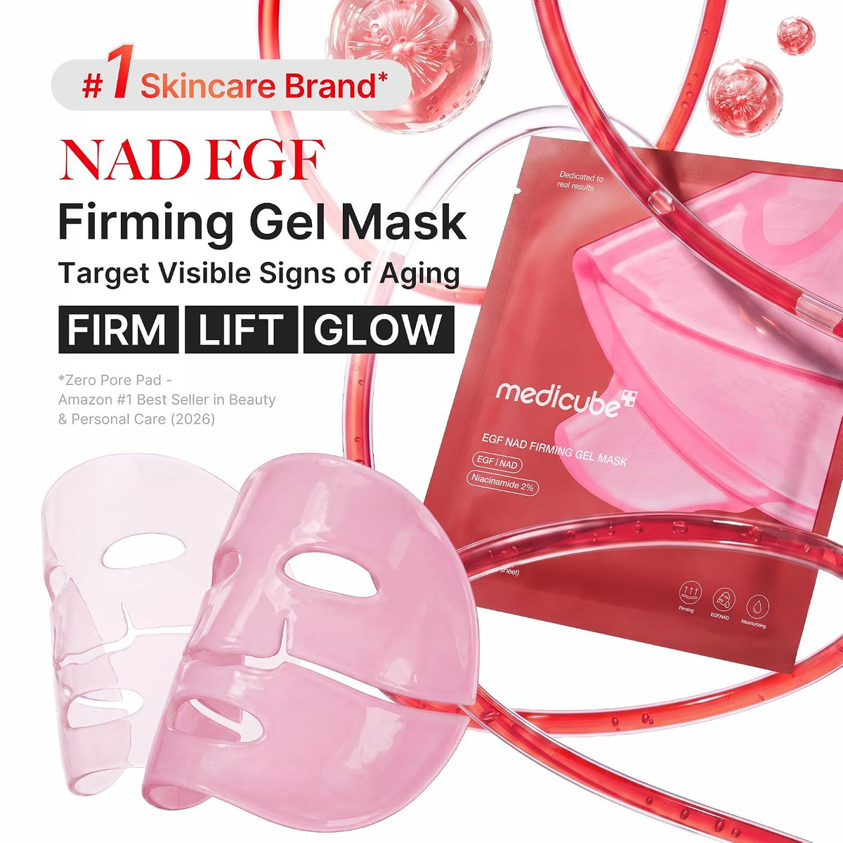 medicube Mascarilla de gel de gelatina con NAD EGF reafirmante | Ma...