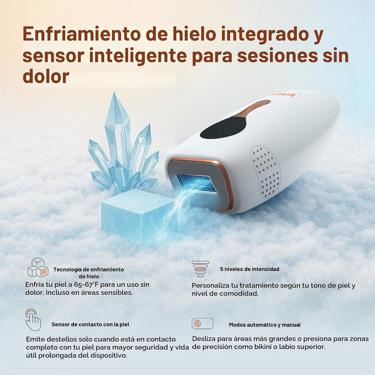 Navaskin Mini Pro - Dispositivo de depilación IPL para mujeres y ho...