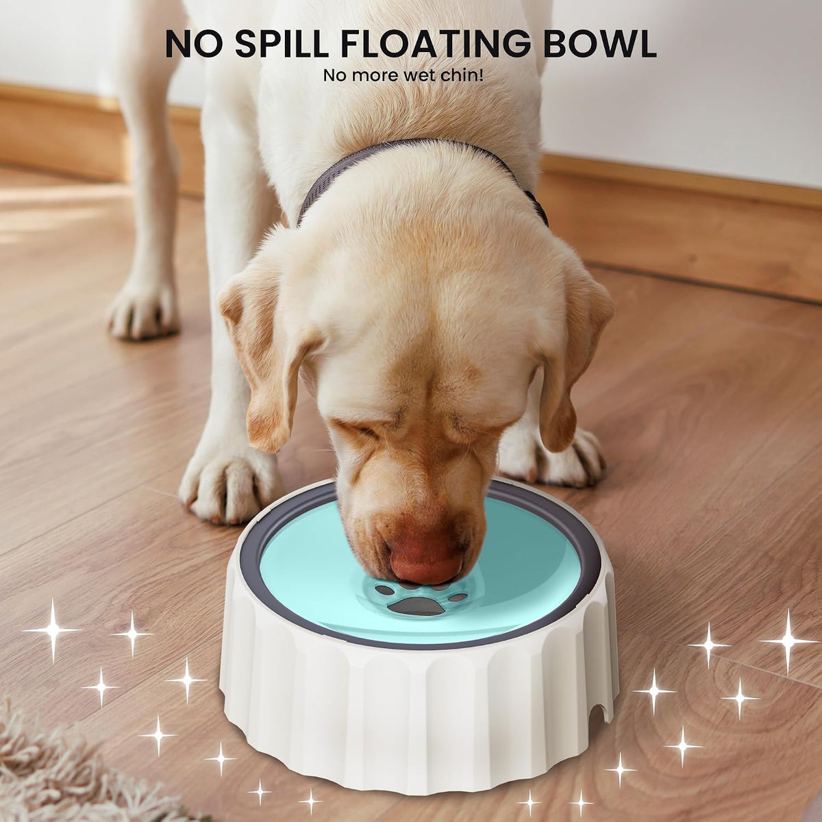 FORWH Cuenco de agua para perros pequeños sin derrames, dispensador...