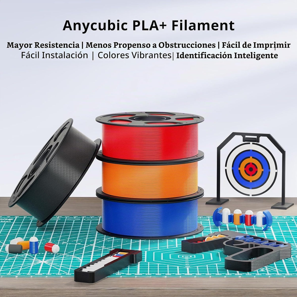 ANYCUBIC Filamento PLA Plus (PLA+), filamento de impresora 3D de 0....