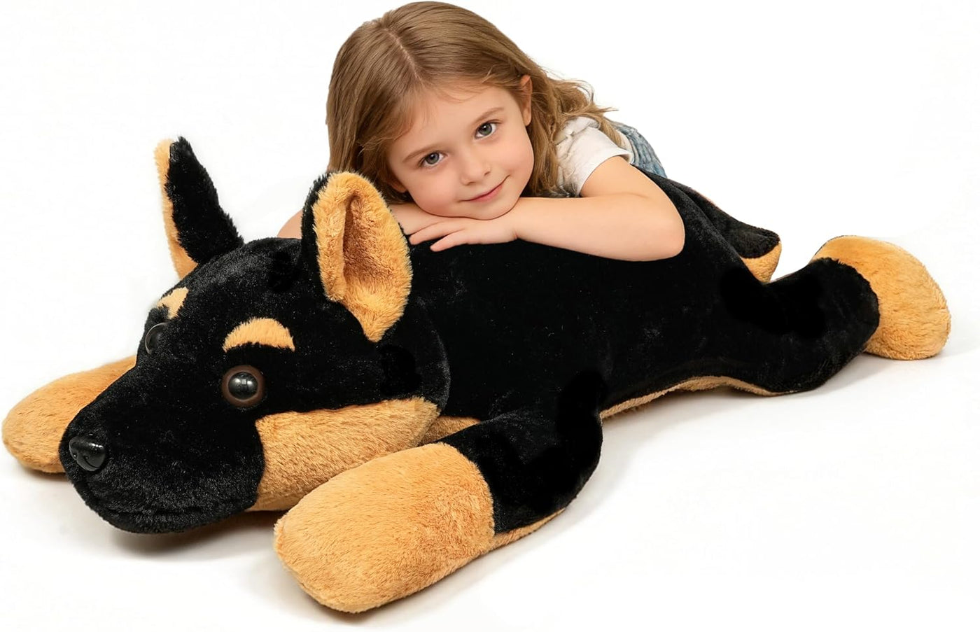 ZBLX Peluche de perro pastor alemán gigante, animal de peluche gran...