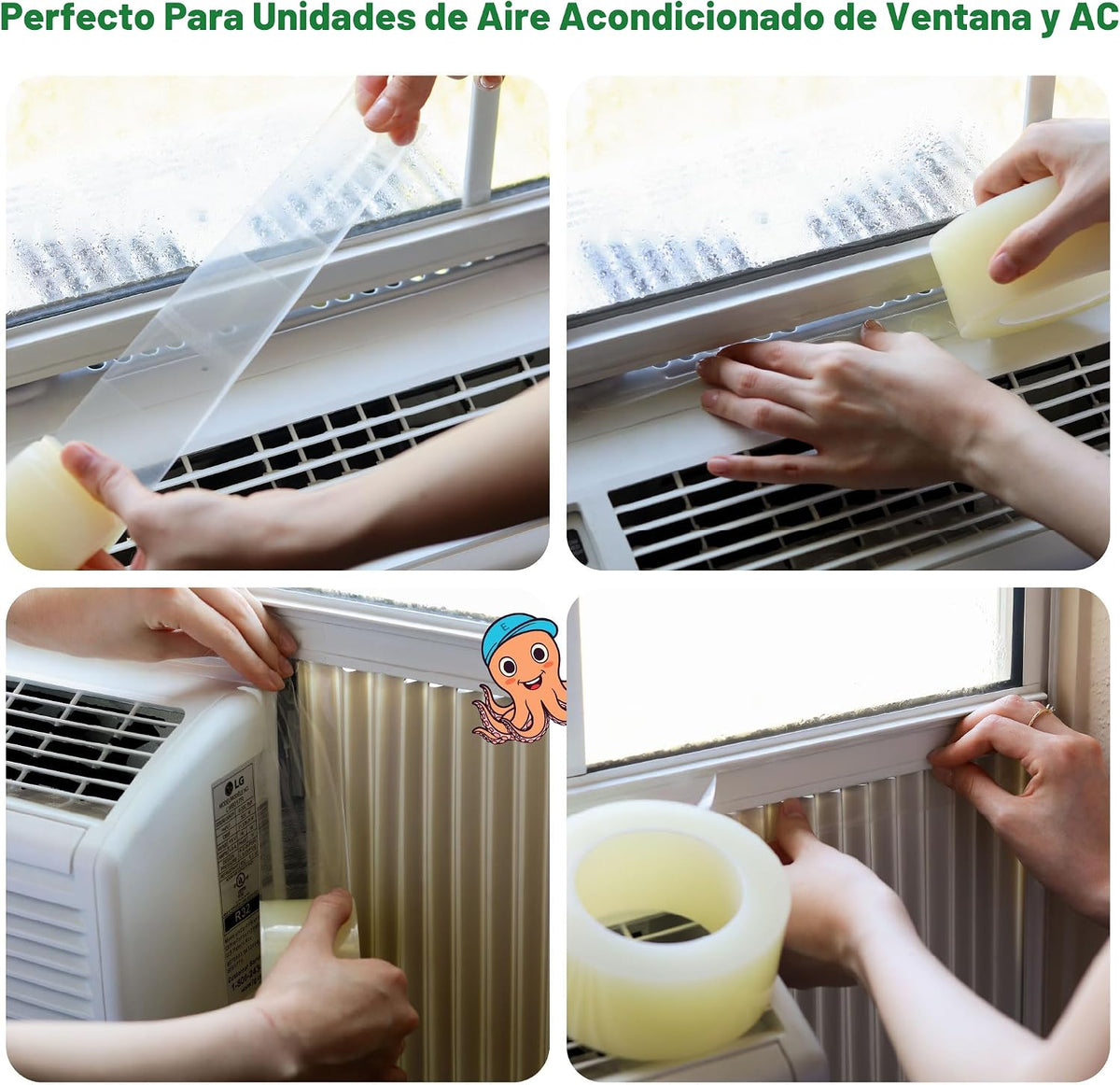 ECOHomes - Cinta de sellado para ventanas (4 pulgadas de ancho x 90...