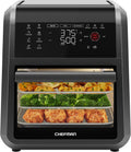 Chefman Horno freidora de aire 5 en 1 de 12 cuartos de galón con temporizador digital, pantalla táctil y 12 ajustes preestablecidos, horno de convección de encimera de tamaño familiar