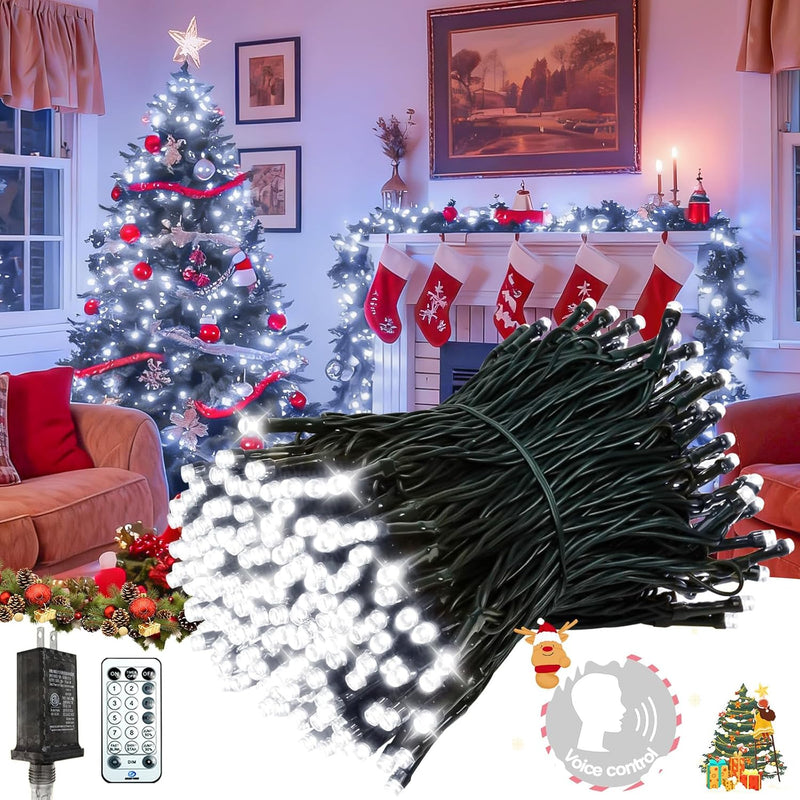 Guirnalda de luces navideñas con control por voz de 88 pies y 240 L...