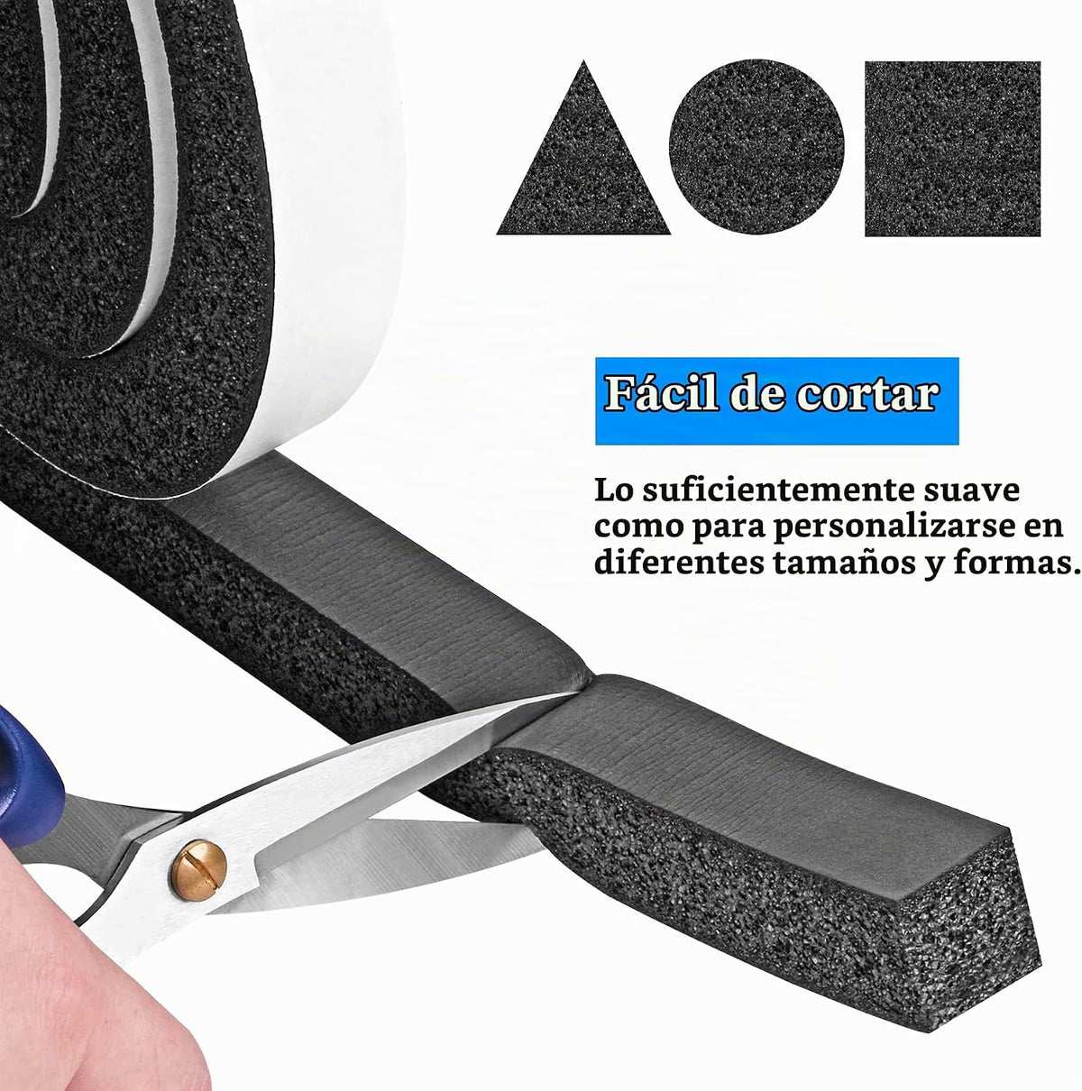 Tiras de espuma con adhesivo, 2 pulgadas de ancho x 1\/2 pulgadas d...