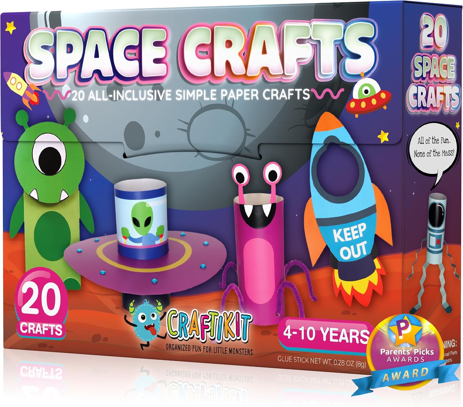 Craftikit® 20 artes y manualidades espaciales para niños: divertido...