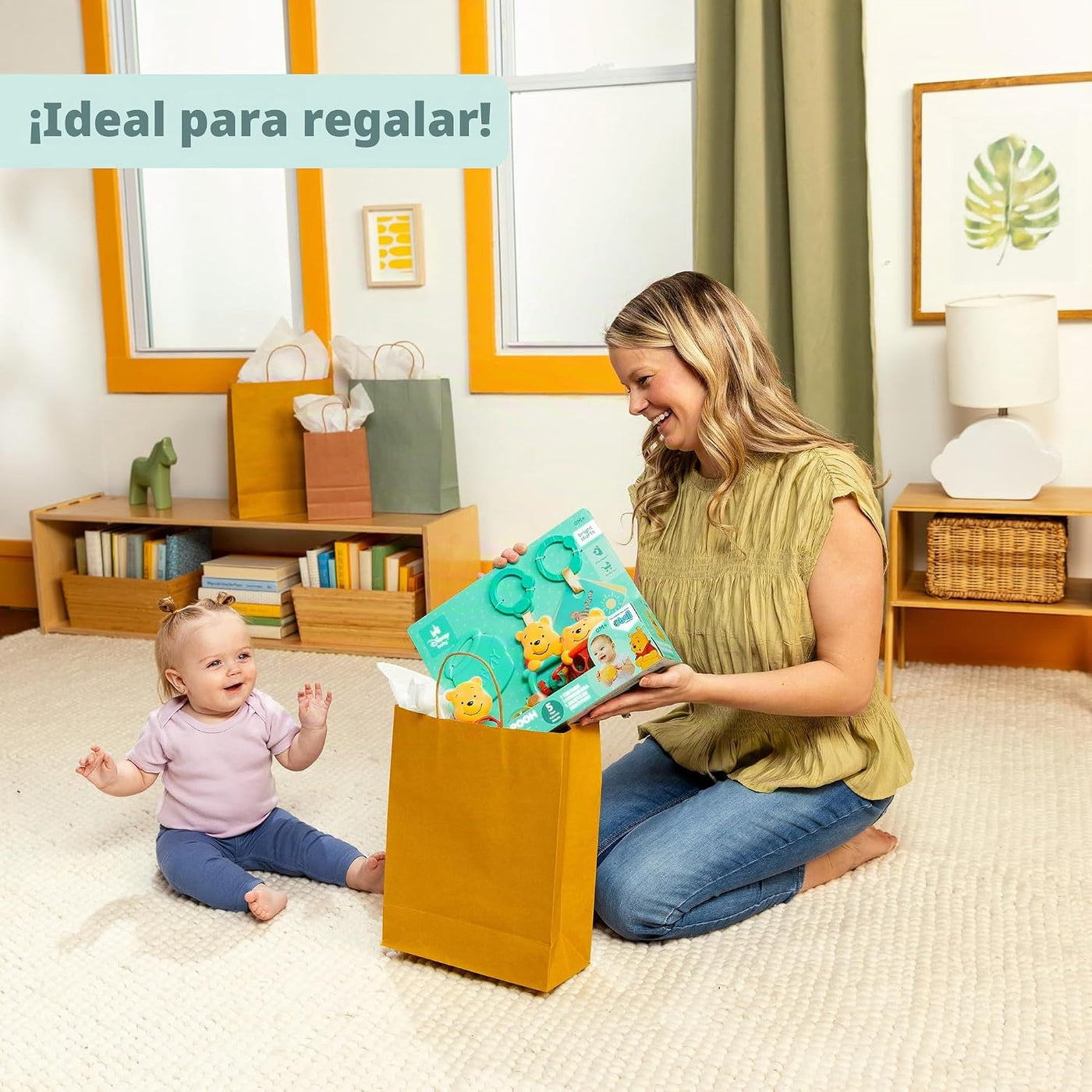 Bright Starts Disney Baby Winnie The Pooh Silly Ole - Juego de rega...