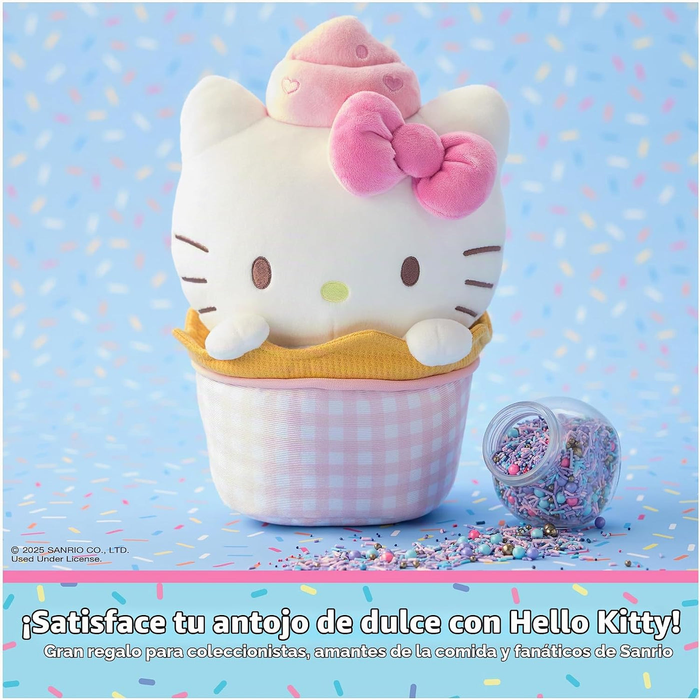 GUND Sanrio - Peluche oficial de Helado Hello Kitty, animal de pelu...