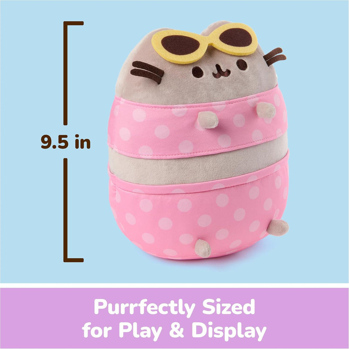 GUND Pusheen - Peluche para fiesta en la piscina, juguete esponjoso...