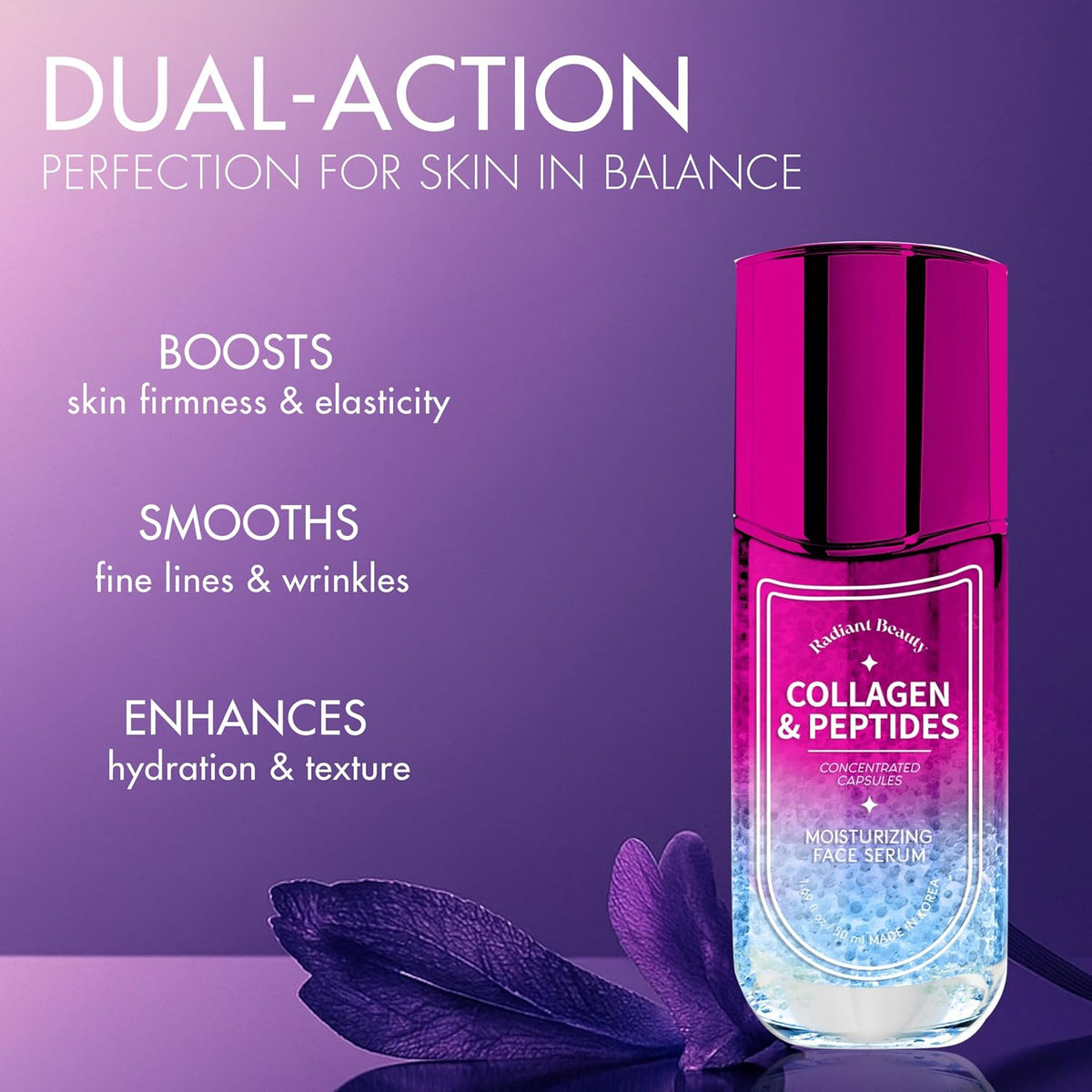 Radiant Beauty Peptides Serum para la cara con colágeno \u2013 Derm...