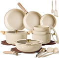 CAROTE Juego de utensilios de cocina de cerámica de 25 piezas, olla...