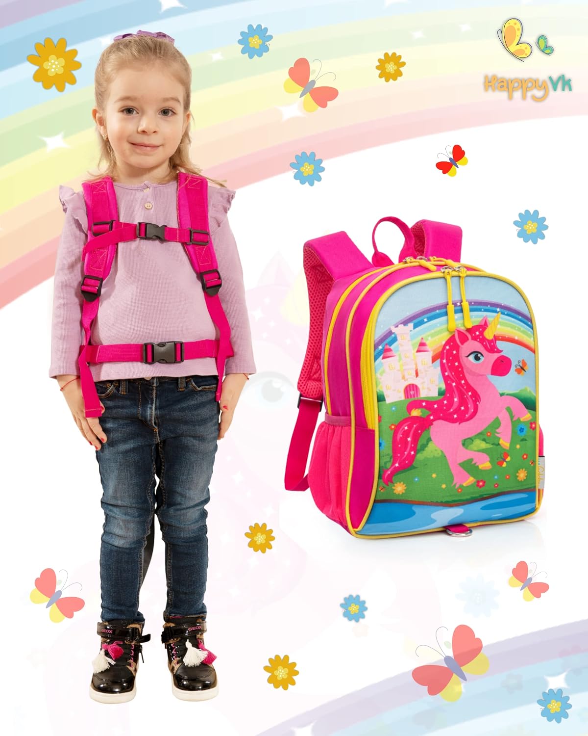HappyVk - Correa para mochila para niños pequeños - Correa para beb...