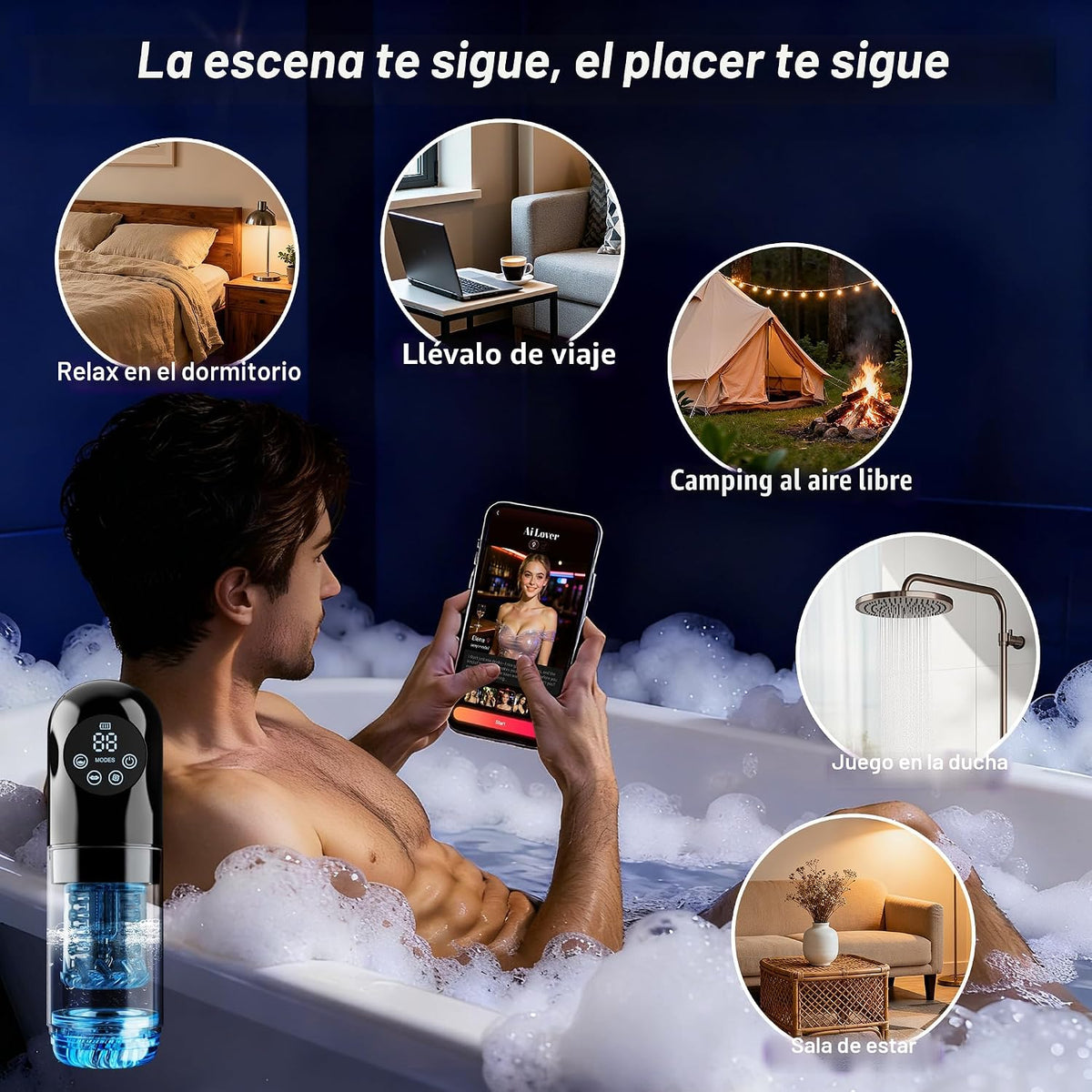 Masturbador masculino juguetes sexuales para hombres - AI Sync jugu...