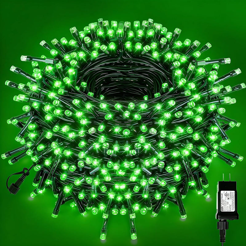 VTECHOLOGY 500 luces LED verdes para árbol de Navidad, luces de Nav...