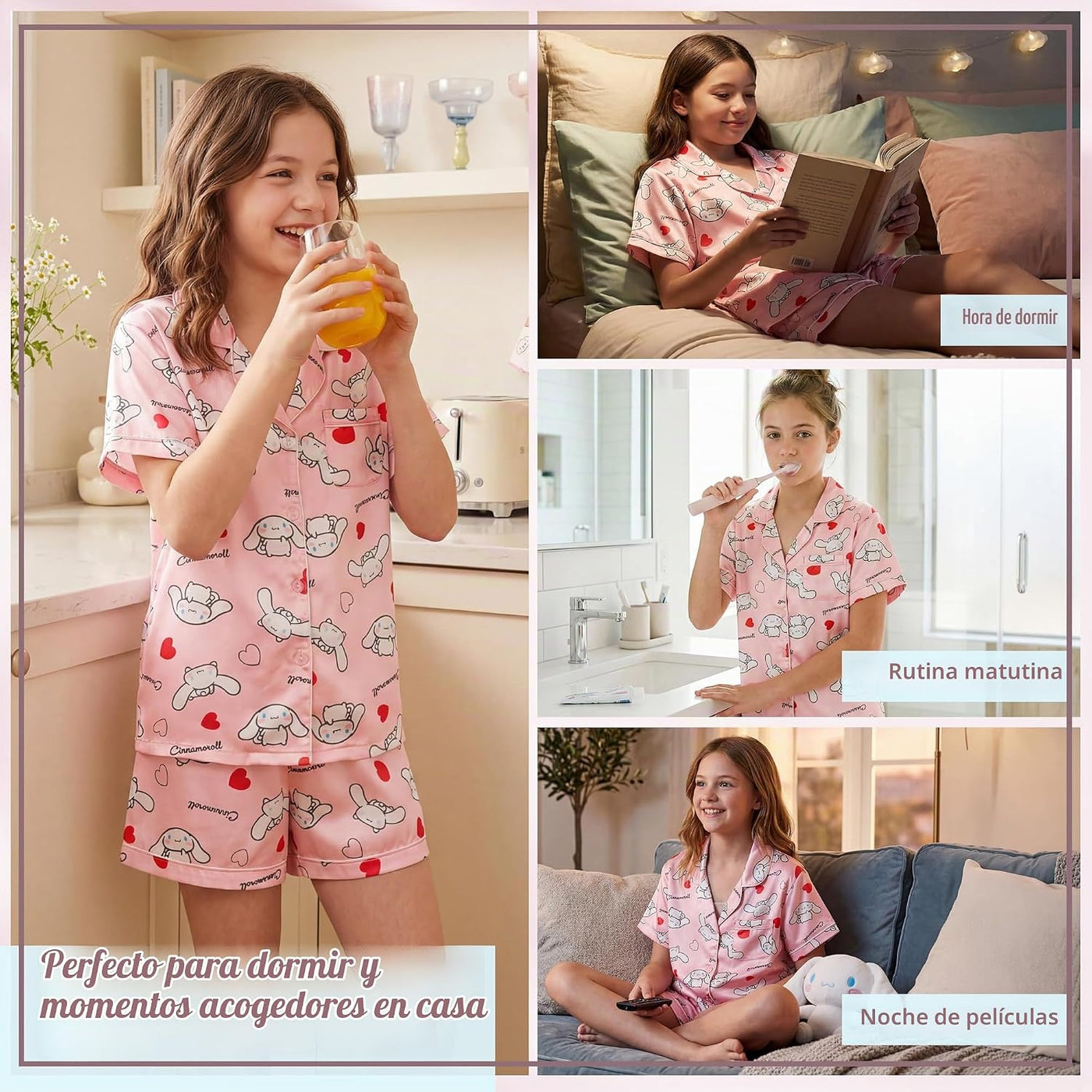 Get Trend Hello Kitty | Kuromi | Pusheen - Conjunto de pijama para...