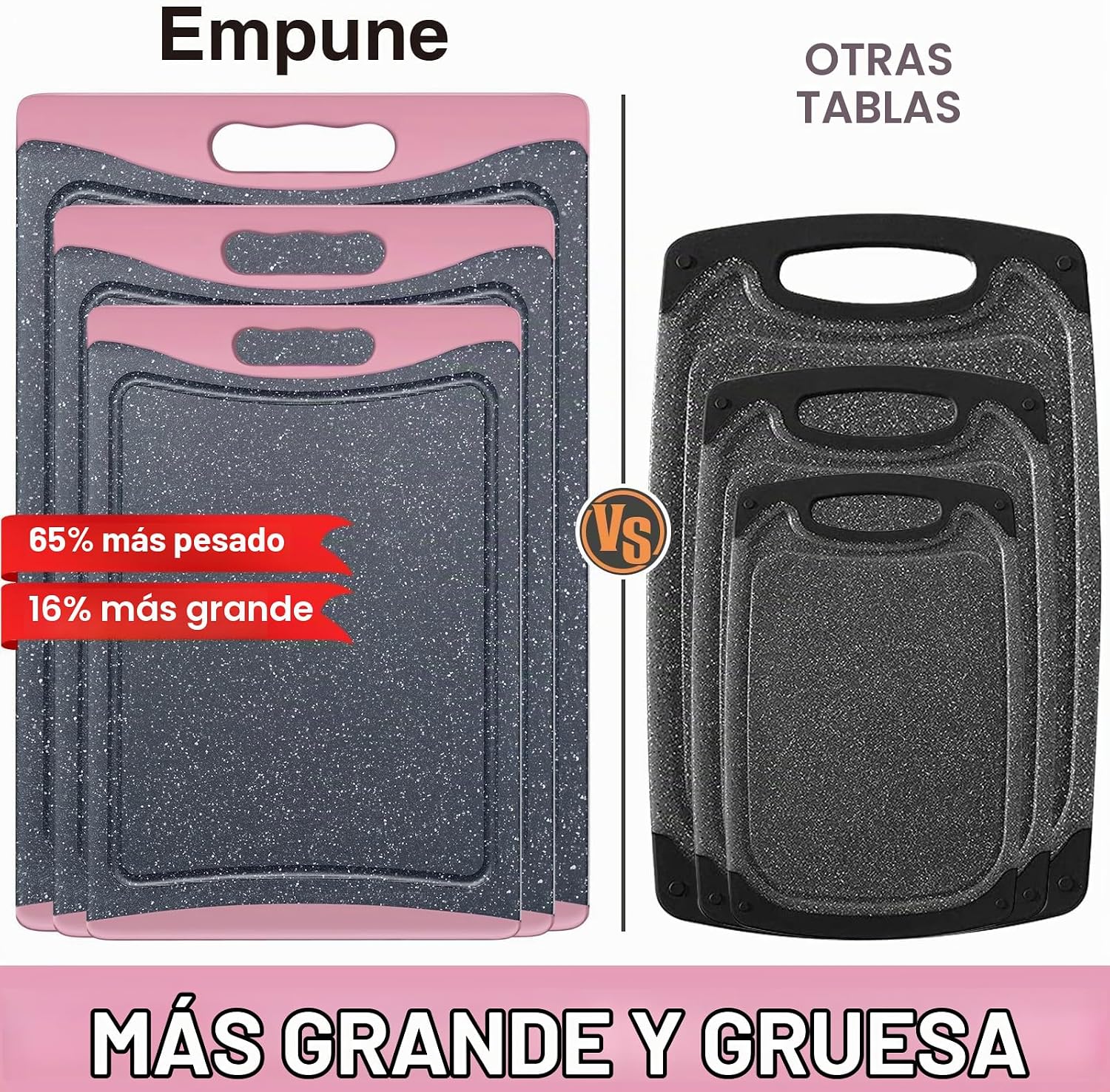 Tablas de Cortar Extra Grandes, Tablas de Cortar de Plástico para C...