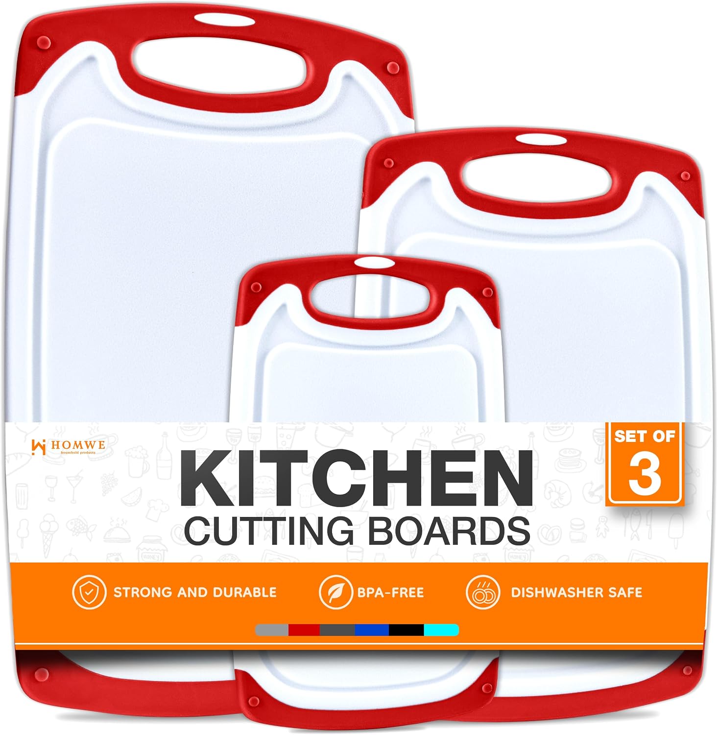 Tablas de cortar para cocina, tabla de cortar sin BPA, diferentes t...
