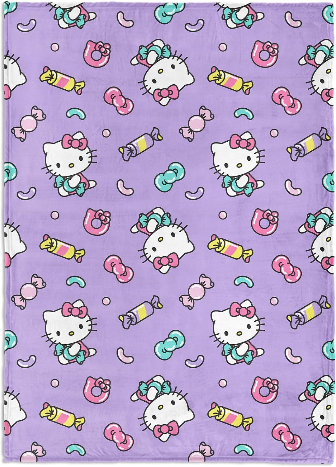 Northwest Hello Kitty - Manta de seda suave y ligera para cama, sof...