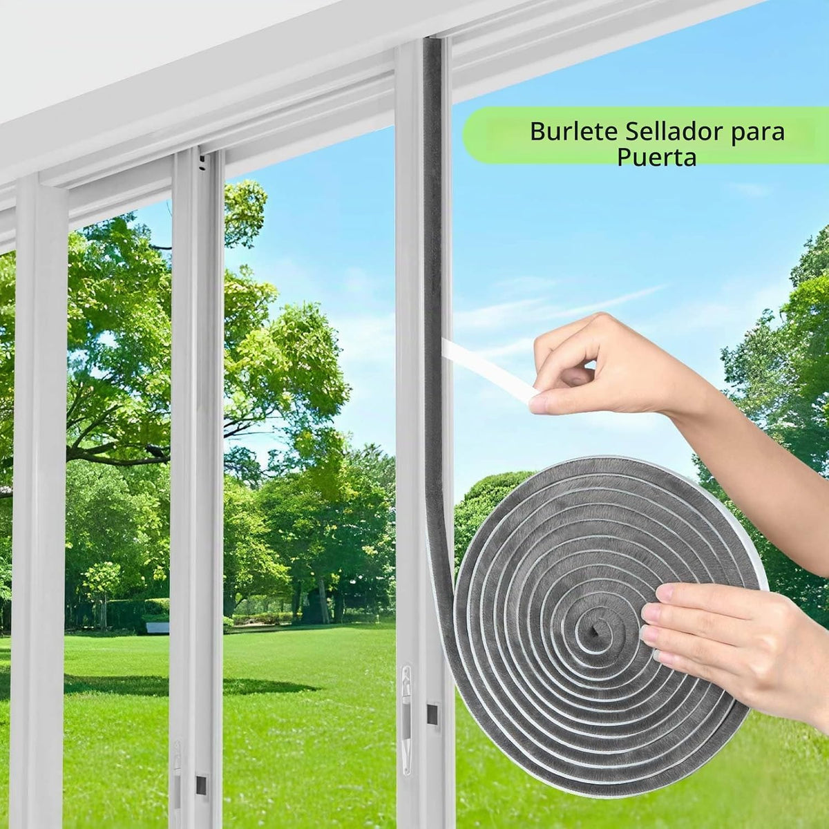 MILEQEE Burlete de fieltro para puertas, 66 pies, gris, 65.6 ft | B...