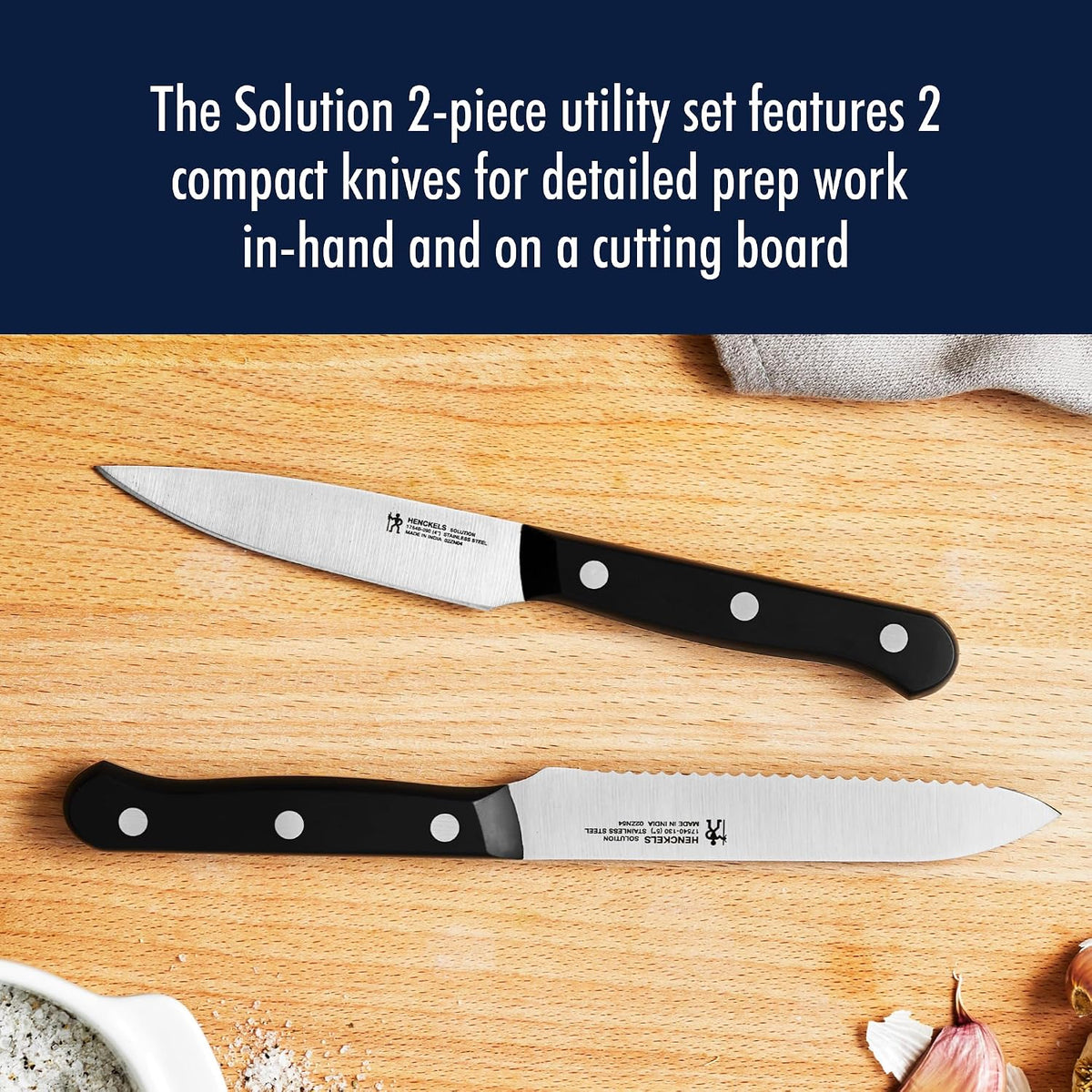 HENCKELS Solution Razor-Sharp - Juego de cuchillos utilitarios de 2...