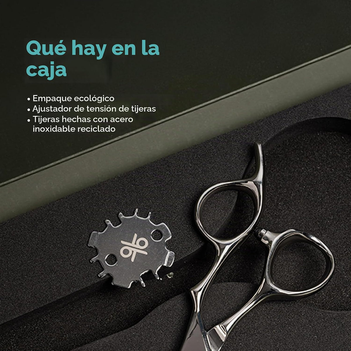 K9 - Tijeras profesionales grandes para el cabello de 6.5 pulgadas,...