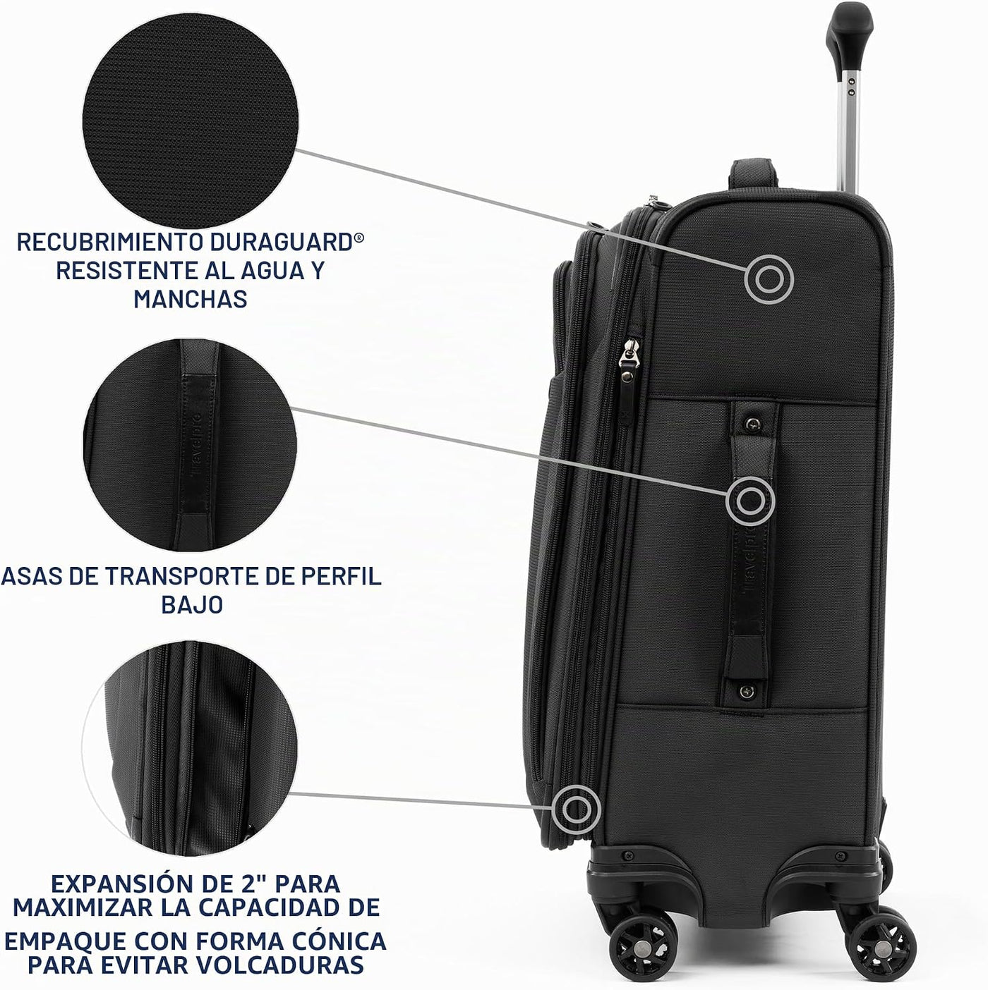 Travelpro Tourlite Softside Equipaje Expandible con 4 Ruedas Girato...