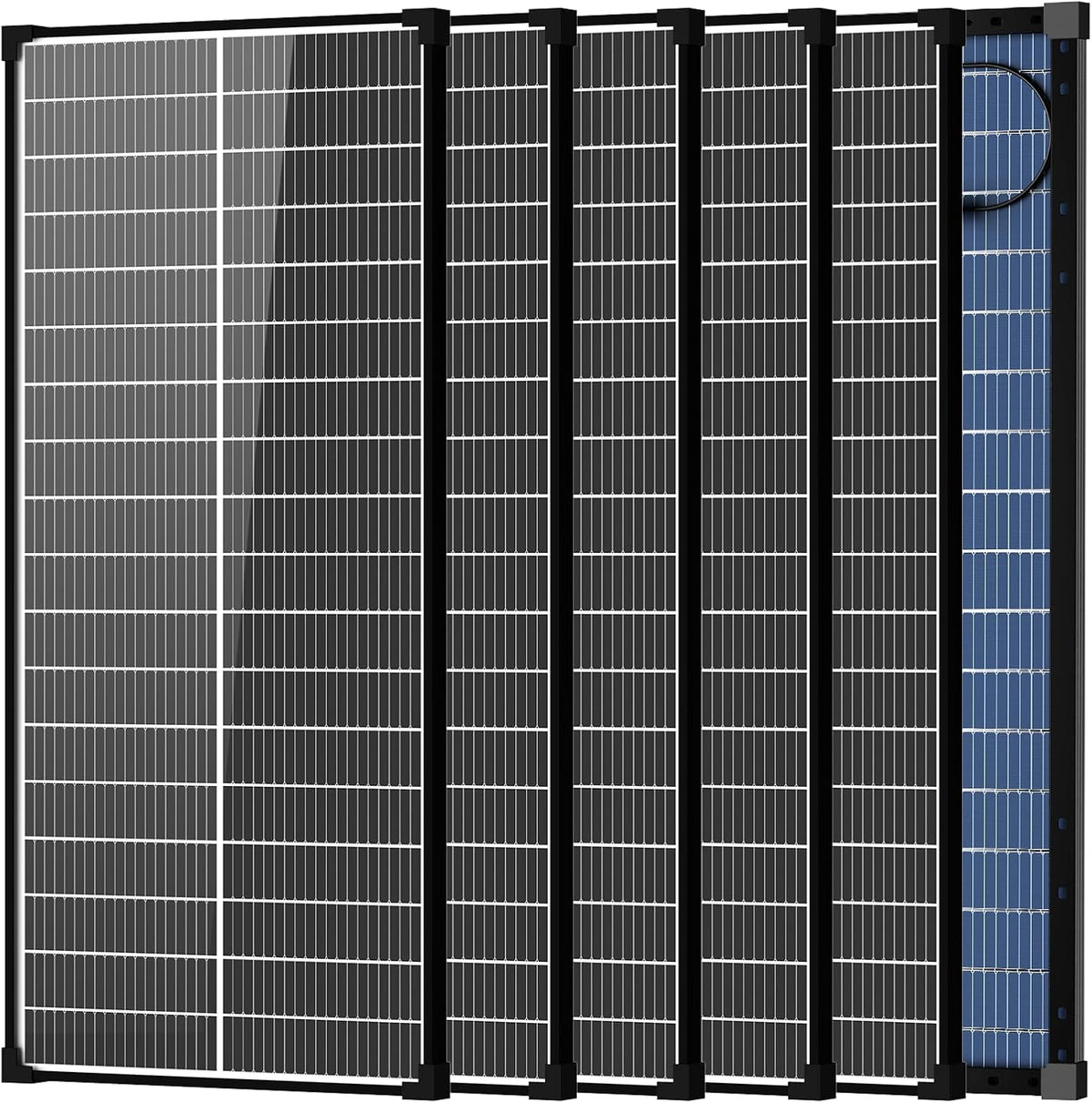 El panel solar de 100 vatios, tipo N del panel solar 18BB 25,6% de...