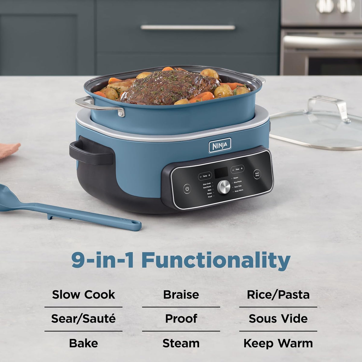 Ninja® PossibleCooker™ PRO Plus 9 en 1, 8.5 cuartos de galón, macar...