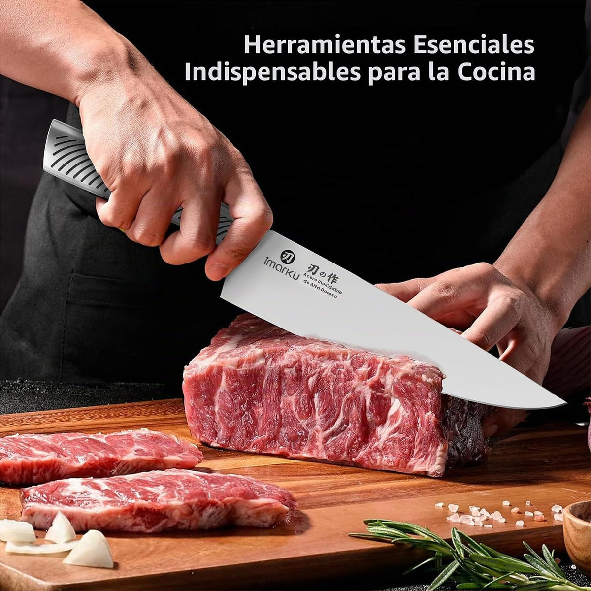 imarku Juego de cuchillos de cocina de alta calidad, juego de cuchi...