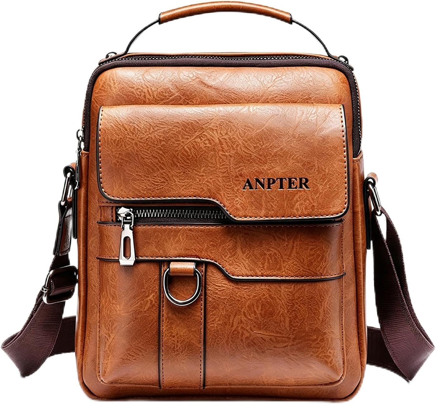 Bolsa de mensajero para hombres, bolso cruzado de hombro, cartera p...