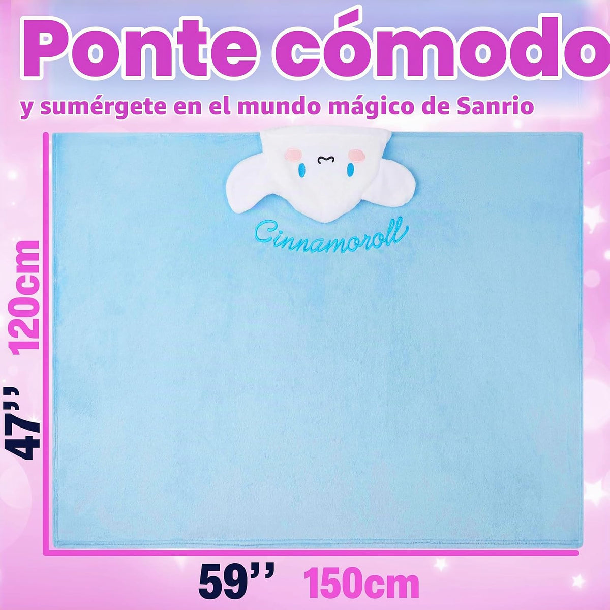 Hello Kitty Sanrio - Manta con capucha para mujer, adolescentes, fo...