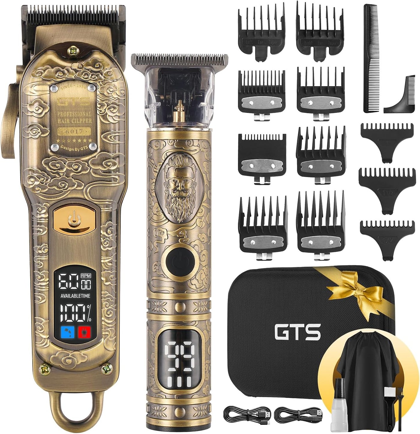Juego de cortapelos profesional para hombres, kit de corte de pelo...