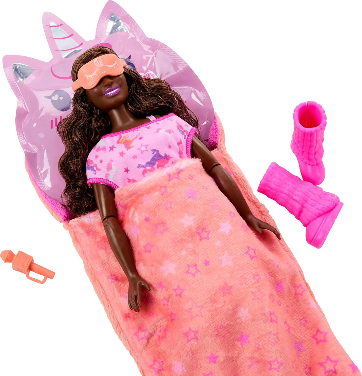 Barbie Muñeca y accesorios sin caja, serie de fiesta de pijamas con...