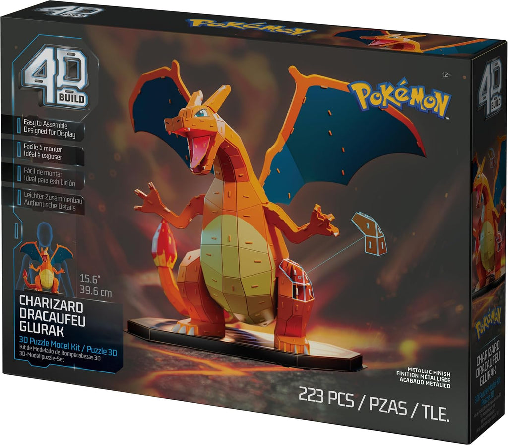 4D Build, Kit de modelo 3D de Pokémon Charizard, figura de Pokémon,...