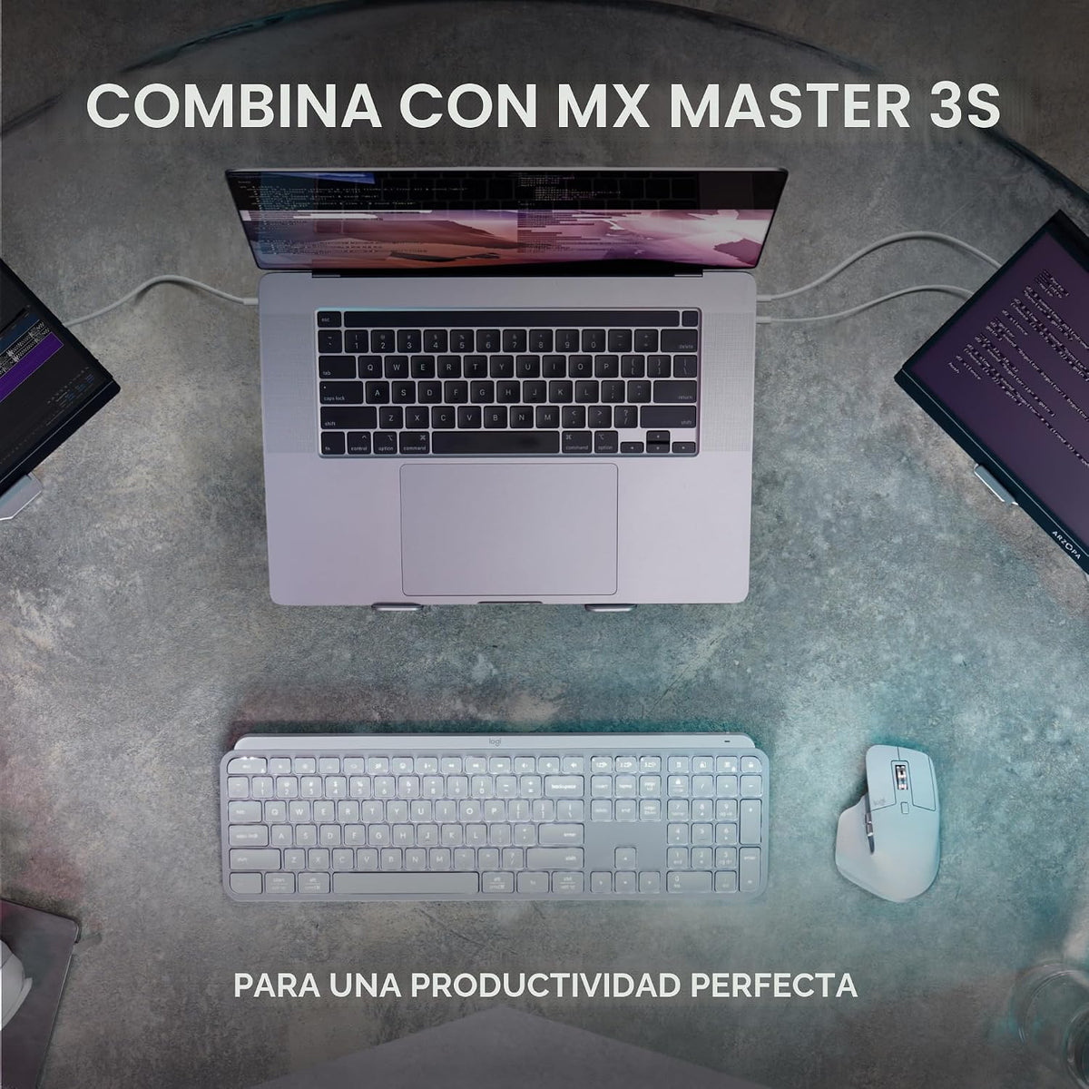 Logitech MX Keys S Teclado Inalámbrico Perfil Bajo Fluido Preciso -...