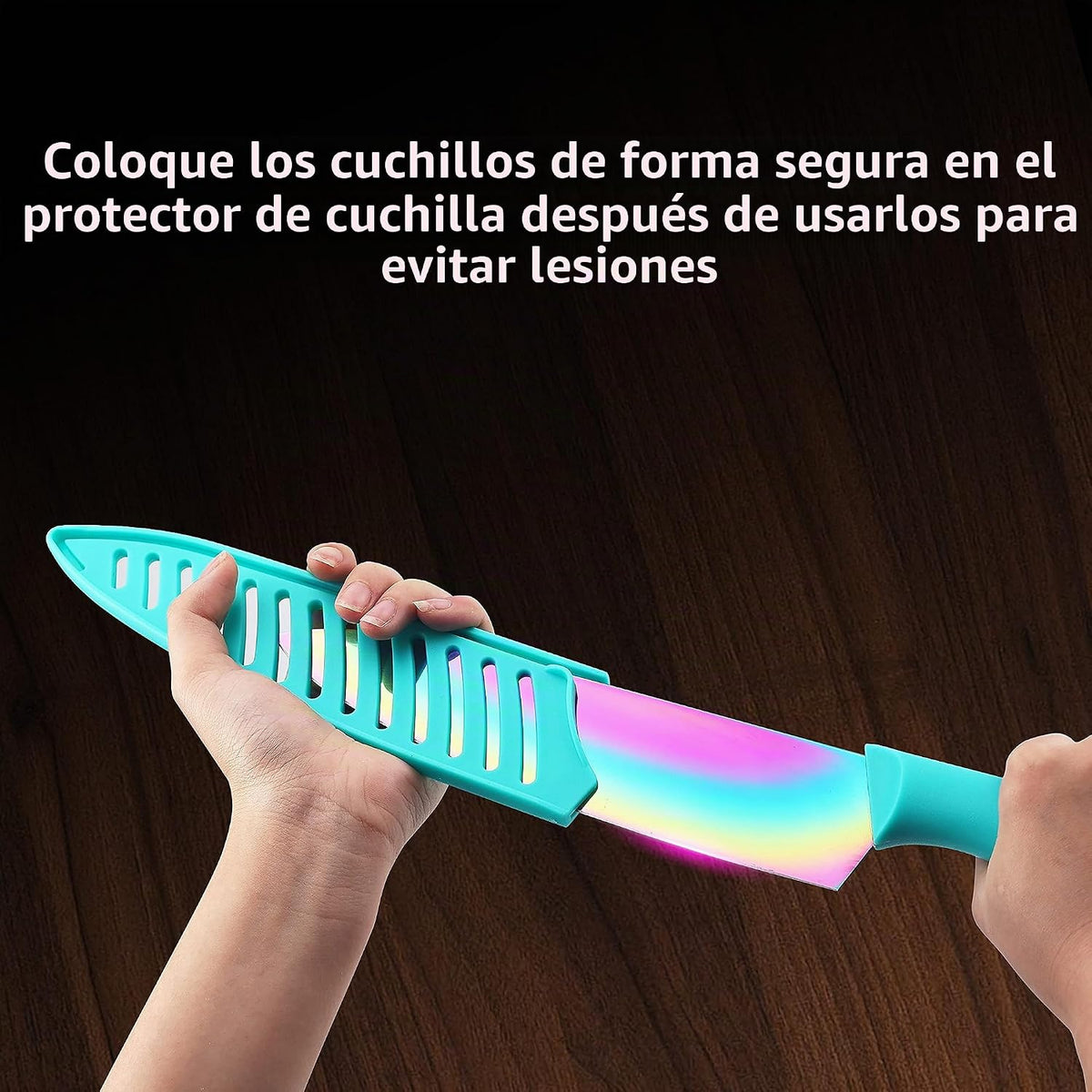 Marco Almond KYA37 - Juego de cuchillos de cocina, 12 piezas, acero...