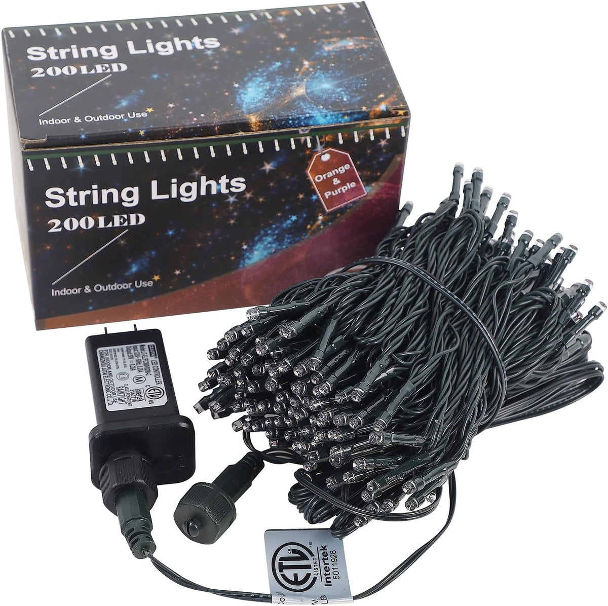 HOME LIGHTING - Luces de Halloween, 66 pies, 200 luces LED, cadena...