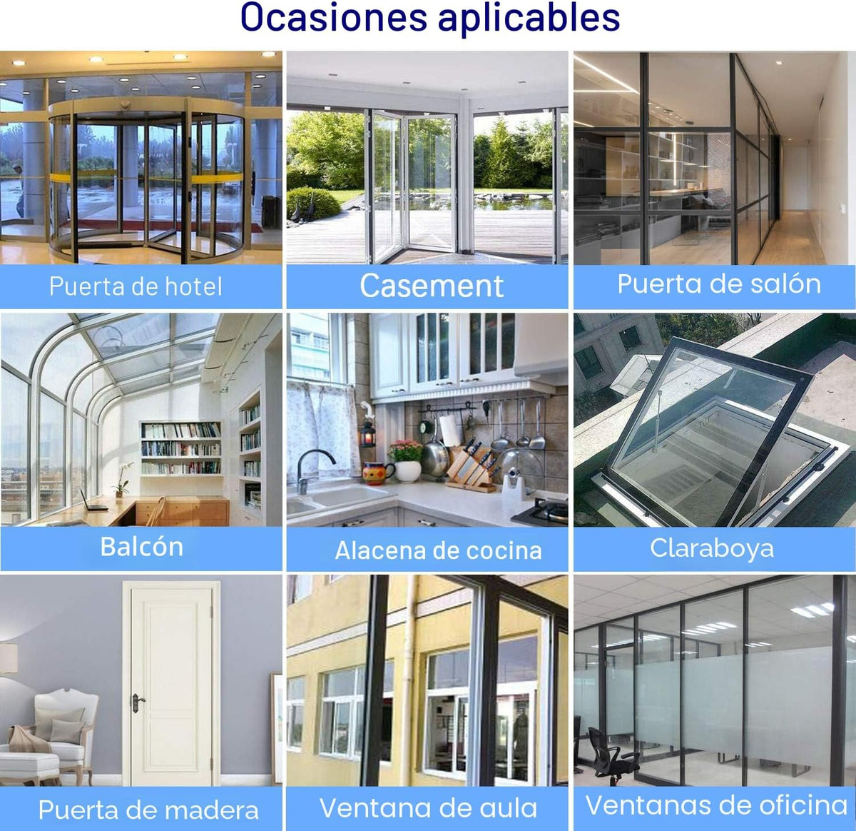 TAROSE Burlete de silicona para puerta, ventana, 16 pies de largo,...