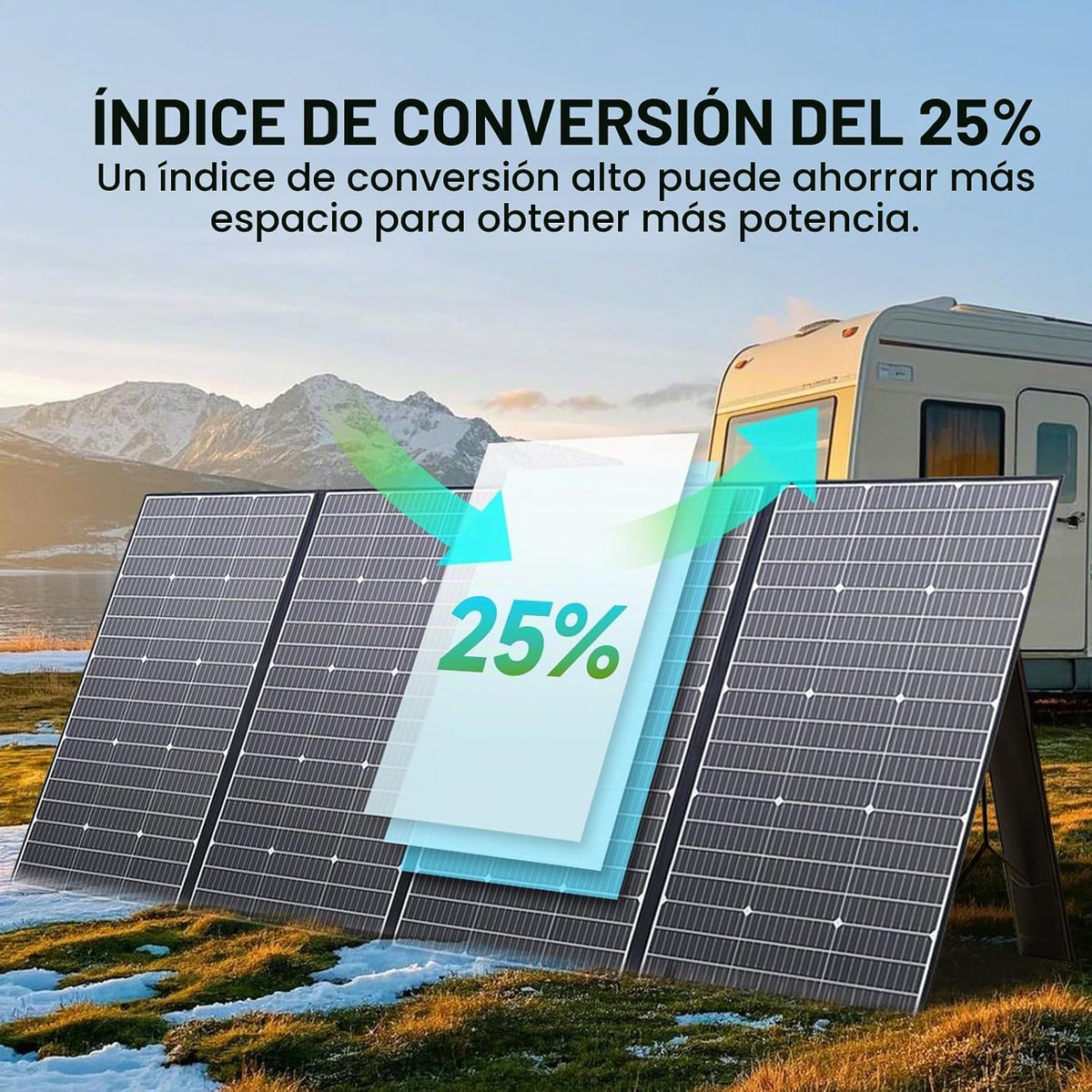 ALLPOWERS SP037 Panel solar portátil de 400 W con soporte ajustable...