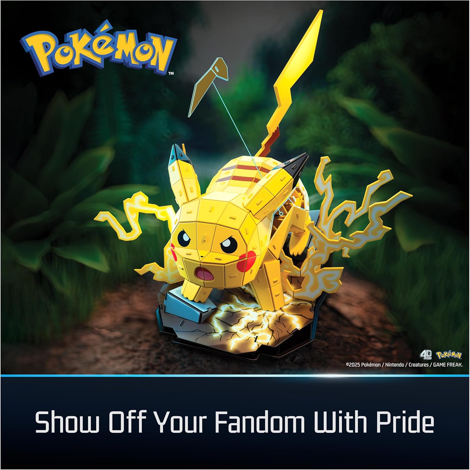 4D Build, Kit de modelo 3D de Pikachu Pokémon, figura de Pokémon, c...