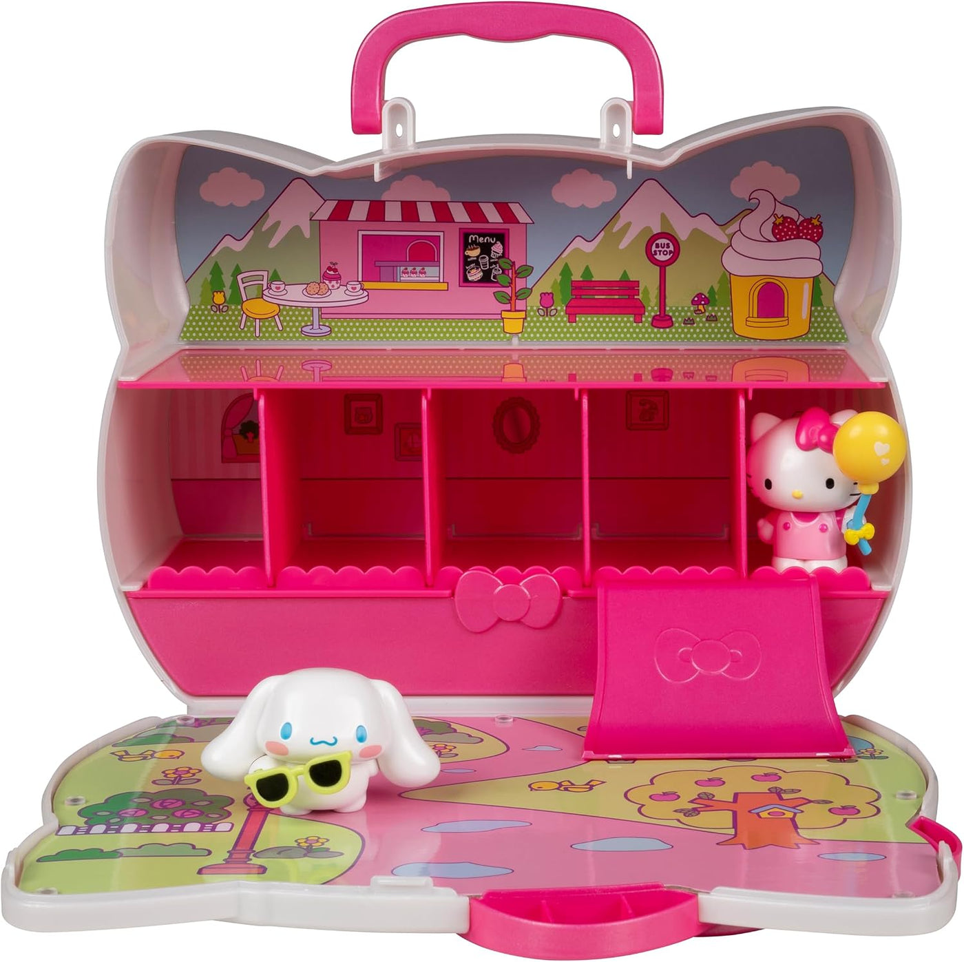 Hello Kitty® and Friends - Estuche de viaje con 2 figuras, almacena...