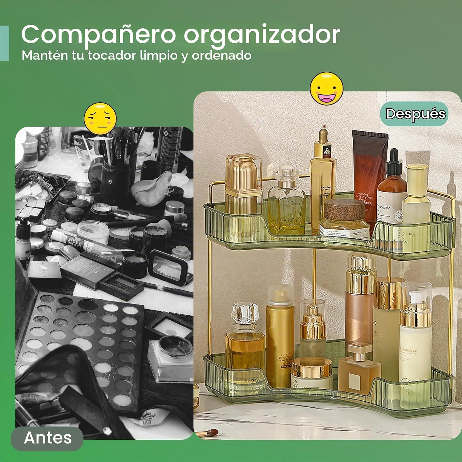 Aveniee Organizador de Esquina para Mostrador de Baño, Estante de E...