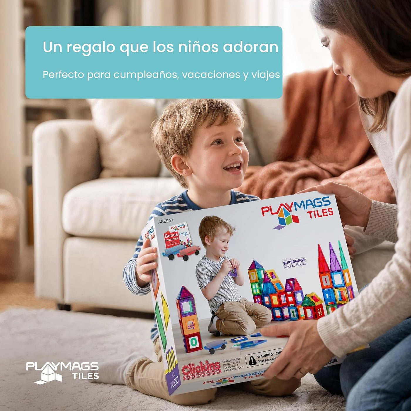 Playmags Azulejos Magnéticos para Niños