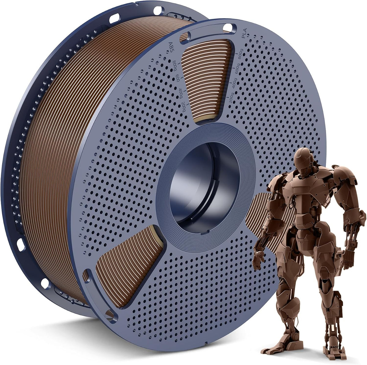 SUNLU Filamento PLA para impresora 3D, marrón, 2.2 lbs | Filamento...