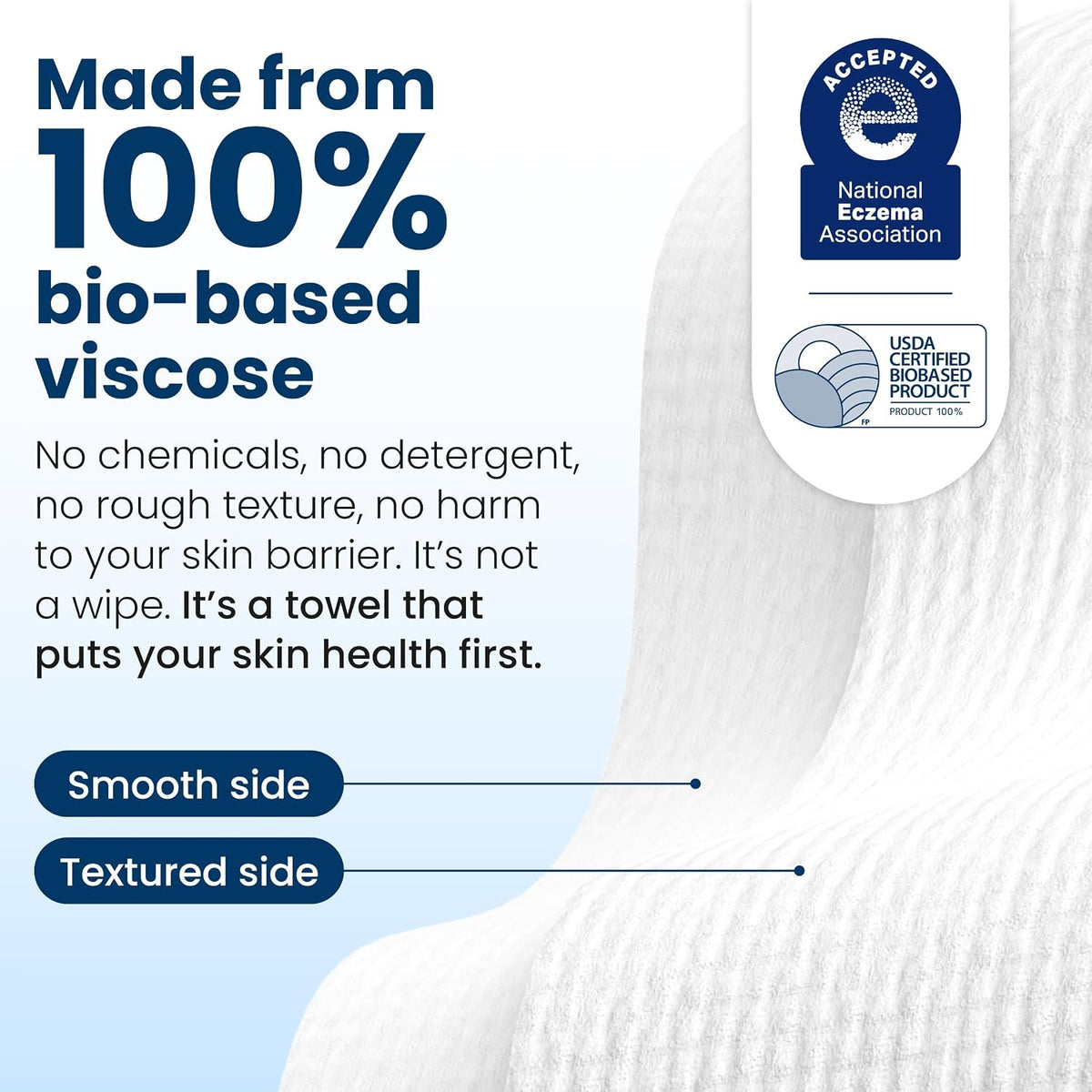 Clean Skin Club Toallas Faciales XL - Biológicas