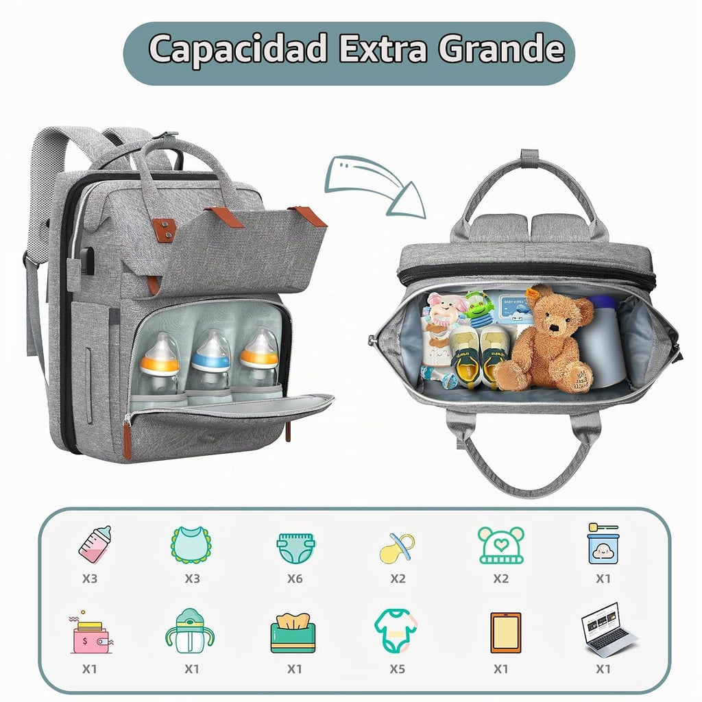 ISMGN - Mochila para pañales con cambiador, regalos para baby showe...