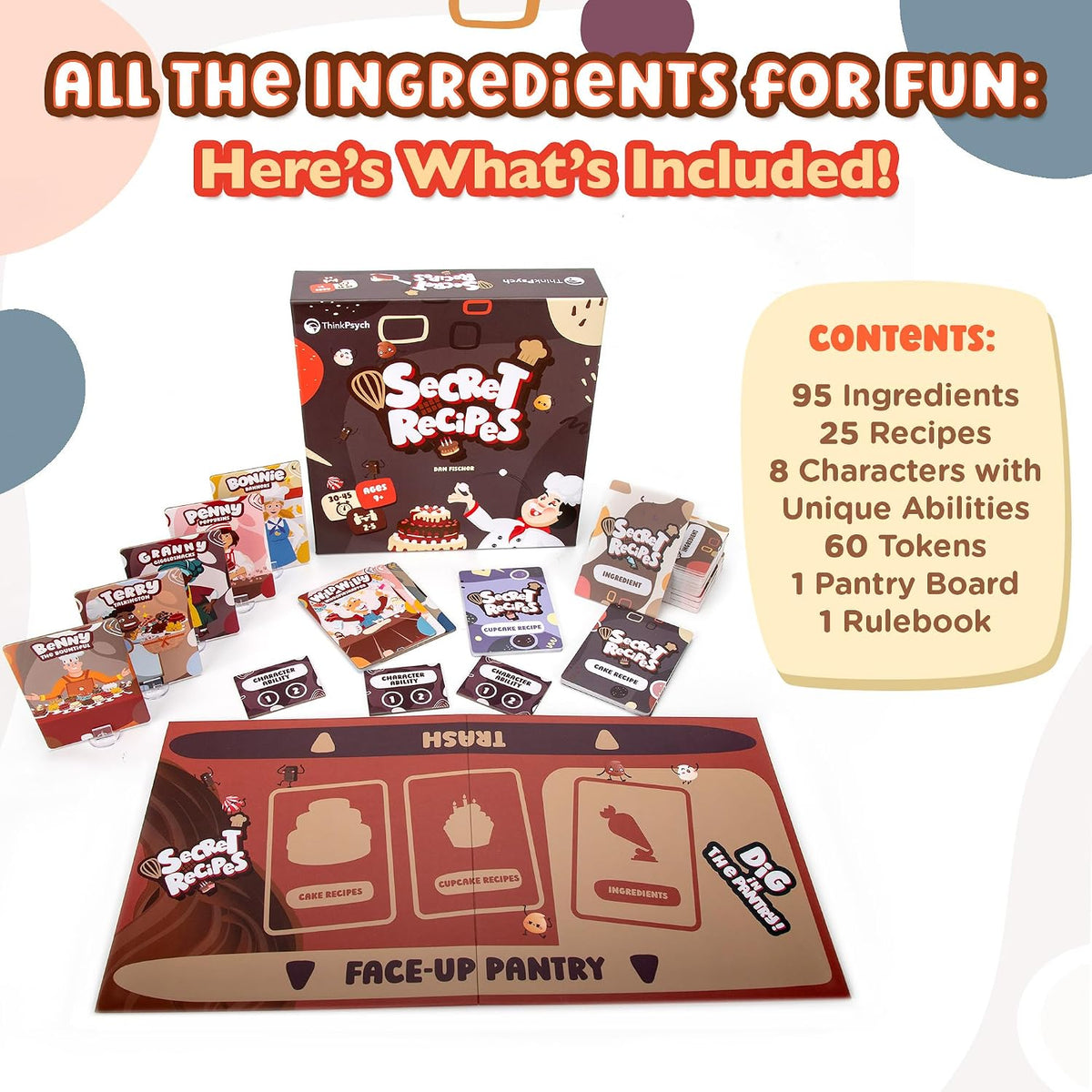 ThinkPsych Recetas secretas - Juego de cartas de estrategia Go Fish...