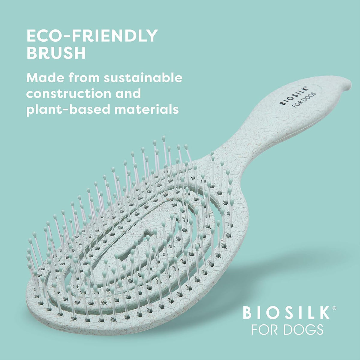 BioSilk Cepillo para perros \u2013 Cepillo desenredante ecológico e...
